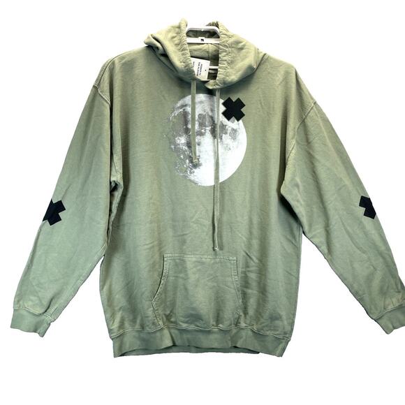 RARE NWT Game Stop Green Hoodie Pullover Sweatshirt Unisex Size 2XL Earth - Picture 1 of 6